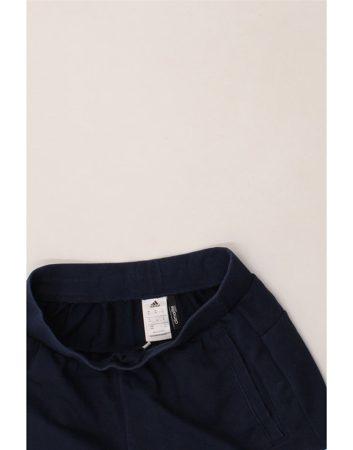 ADIDAS Mens Climalite Graphic Sport Shorts Medium Navy Blue Cotton Vintage Adidas and Second-Hand Adidas from Messina Hembry 
