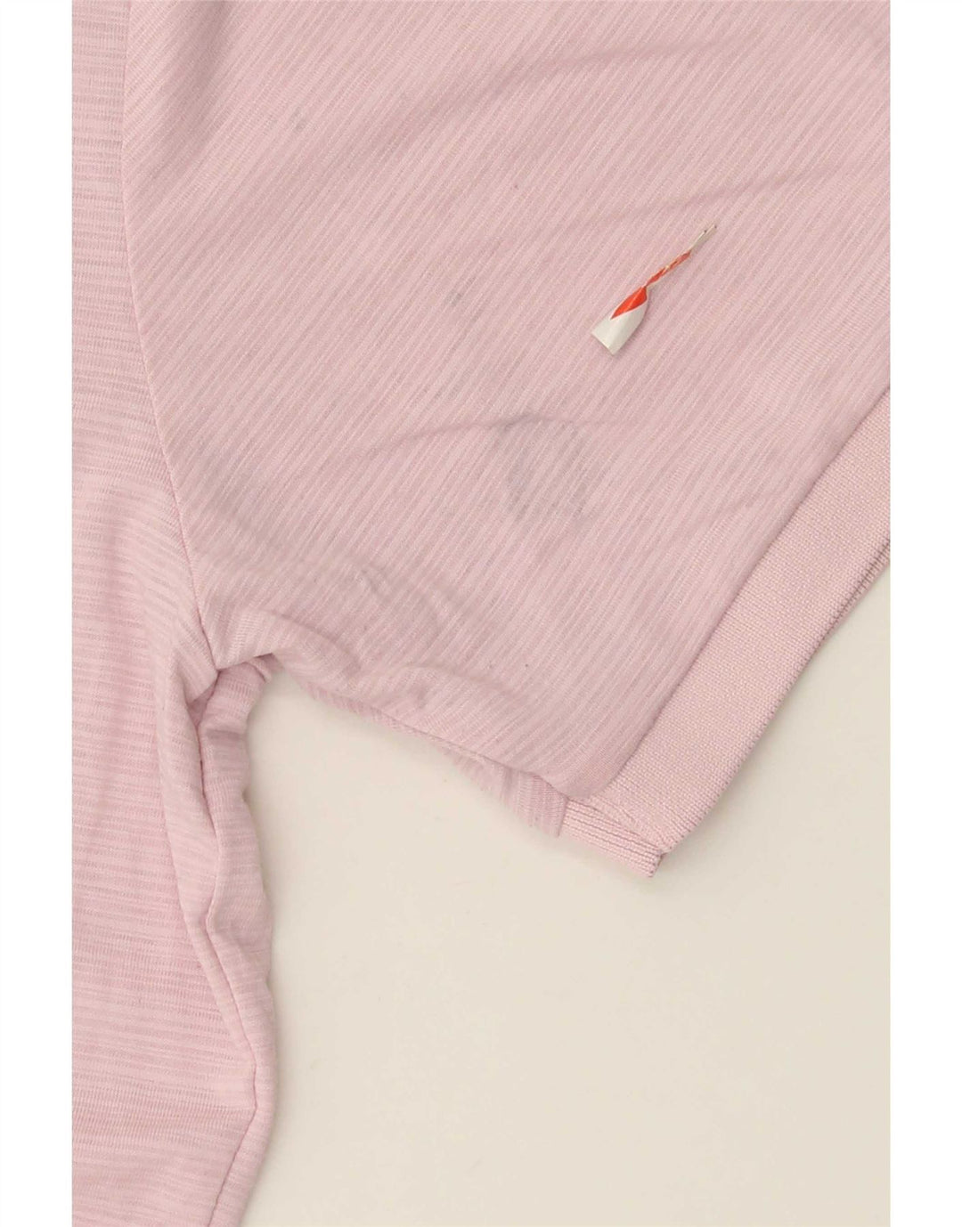 Męska koszulka polo Calvin Klein, poliester w średnie różowe prążki