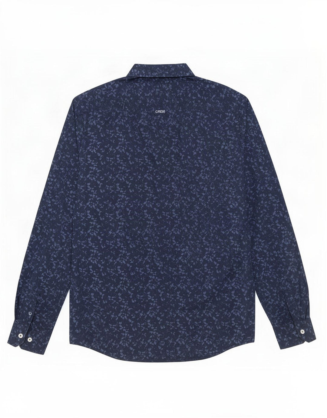 Crew Clothing Męska koszula slim fit z abstrakcyjnym wzorem, średnia, granatowa, bawełniana