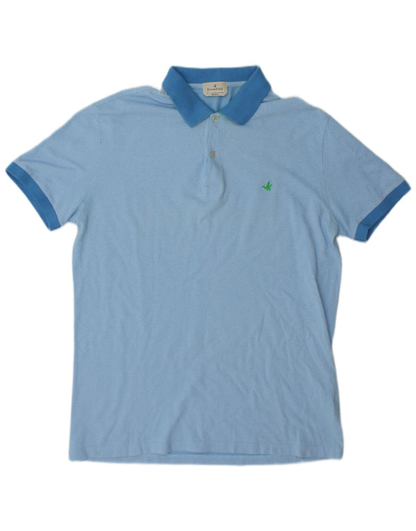 Męska koszulka polo Brooksfield IT 54 XL, niebieska, bawełniana