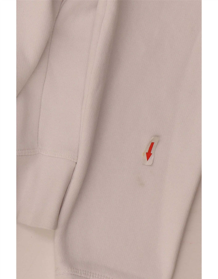 Męski sweter z kapturem i grafiką Tommy Hilfiger, średniej wielkości biała bawełna