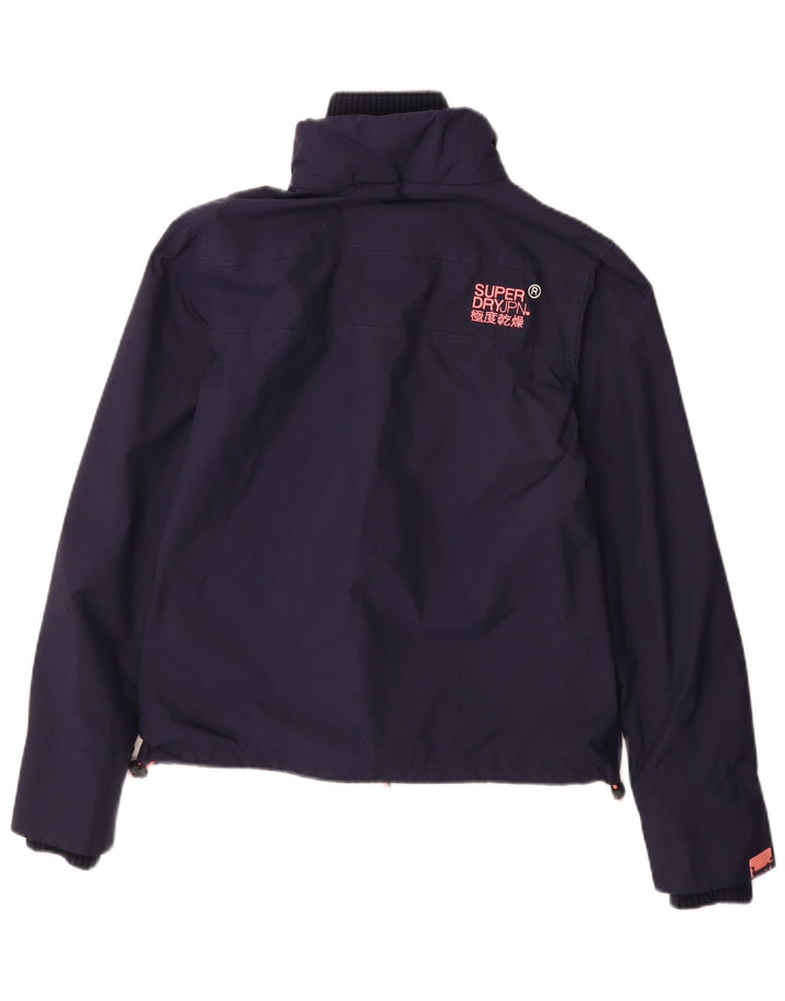 Damska wiatrówka Superdry Windcheater UK 10, mała, granatowa, nylonowa