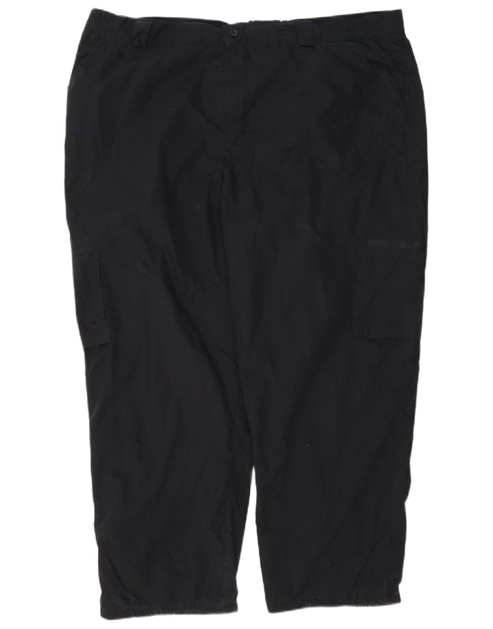MOUNTAIN WAREHOUSE Męskie proste spodnie cargo W44 L27 Czarny poliester