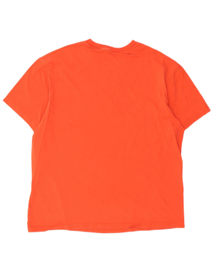 Męski T-shirt z grafiką PUMA, duży, pomarańczowy