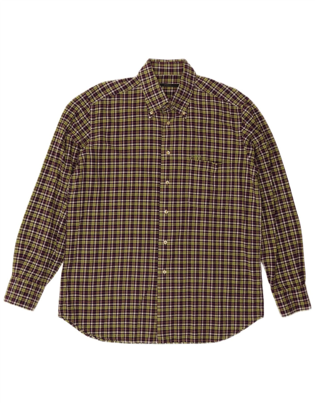 Koszula męska UNGARO rozmiar 43 17 XL fioletowa kratka