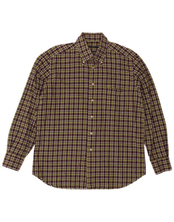 Koszula męska UNGARO rozmiar 43 17 XL fioletowa kratka