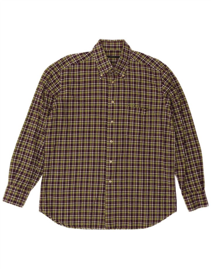 Koszula męska UNGARO rozmiar 43 17 XL fioletowa kratka