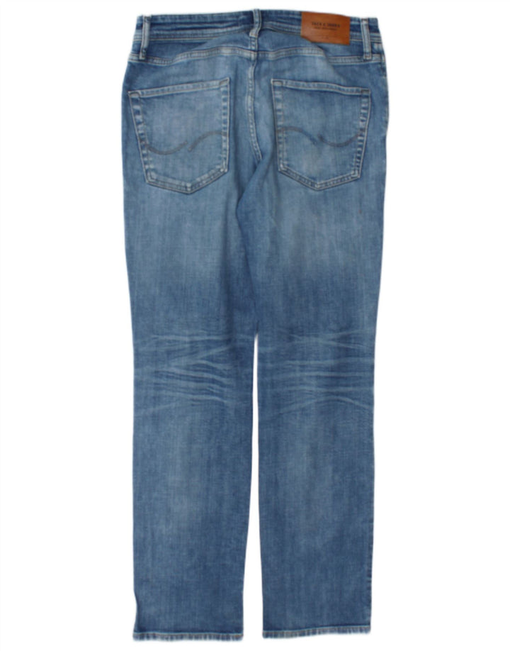 Męskie jeansy Jack & Jones w trudnej sytuacji W32 L32, niebieska bawełna