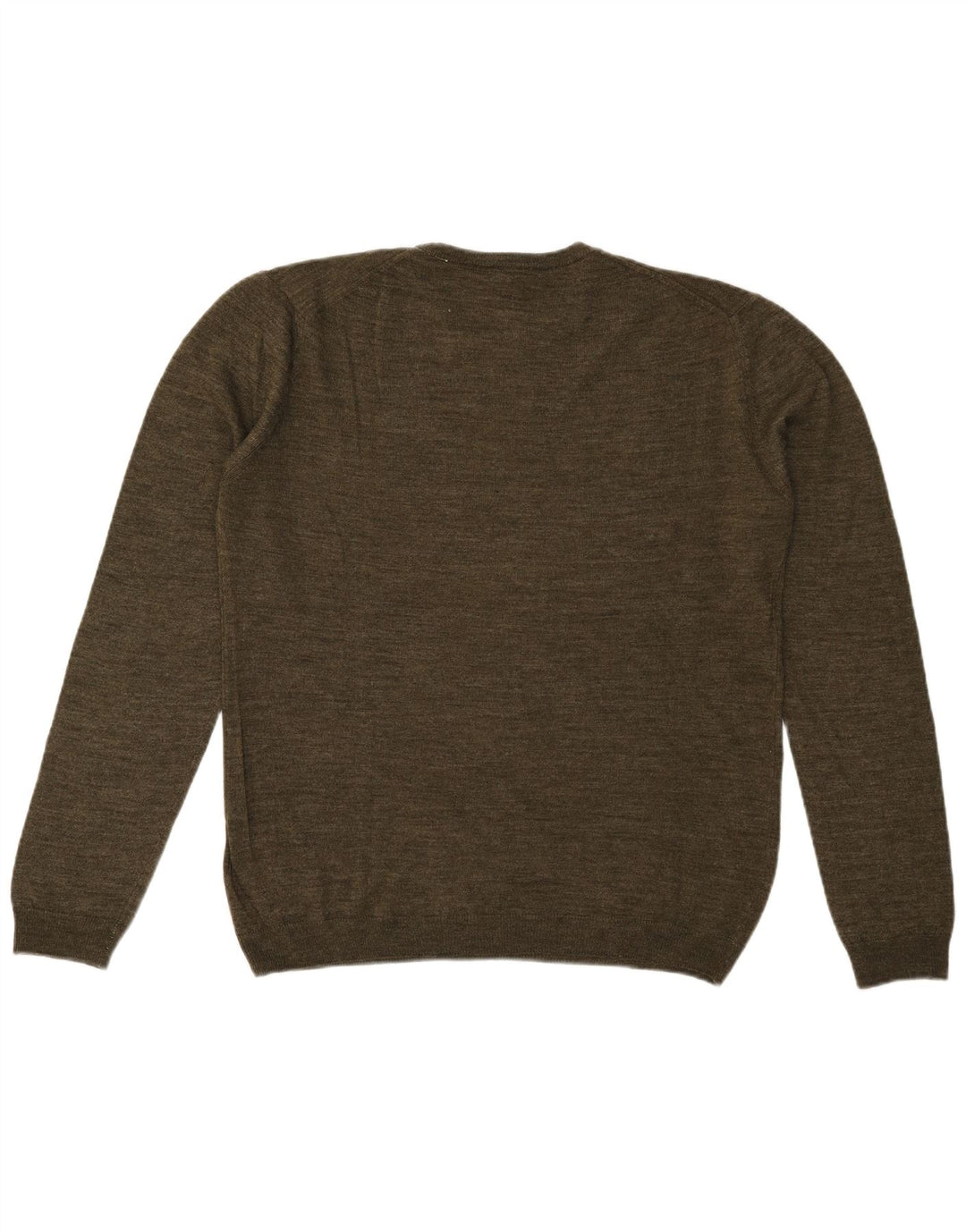 Męski sweter z okrągłym dekoltem Henry Cottons, duża wełna khaki