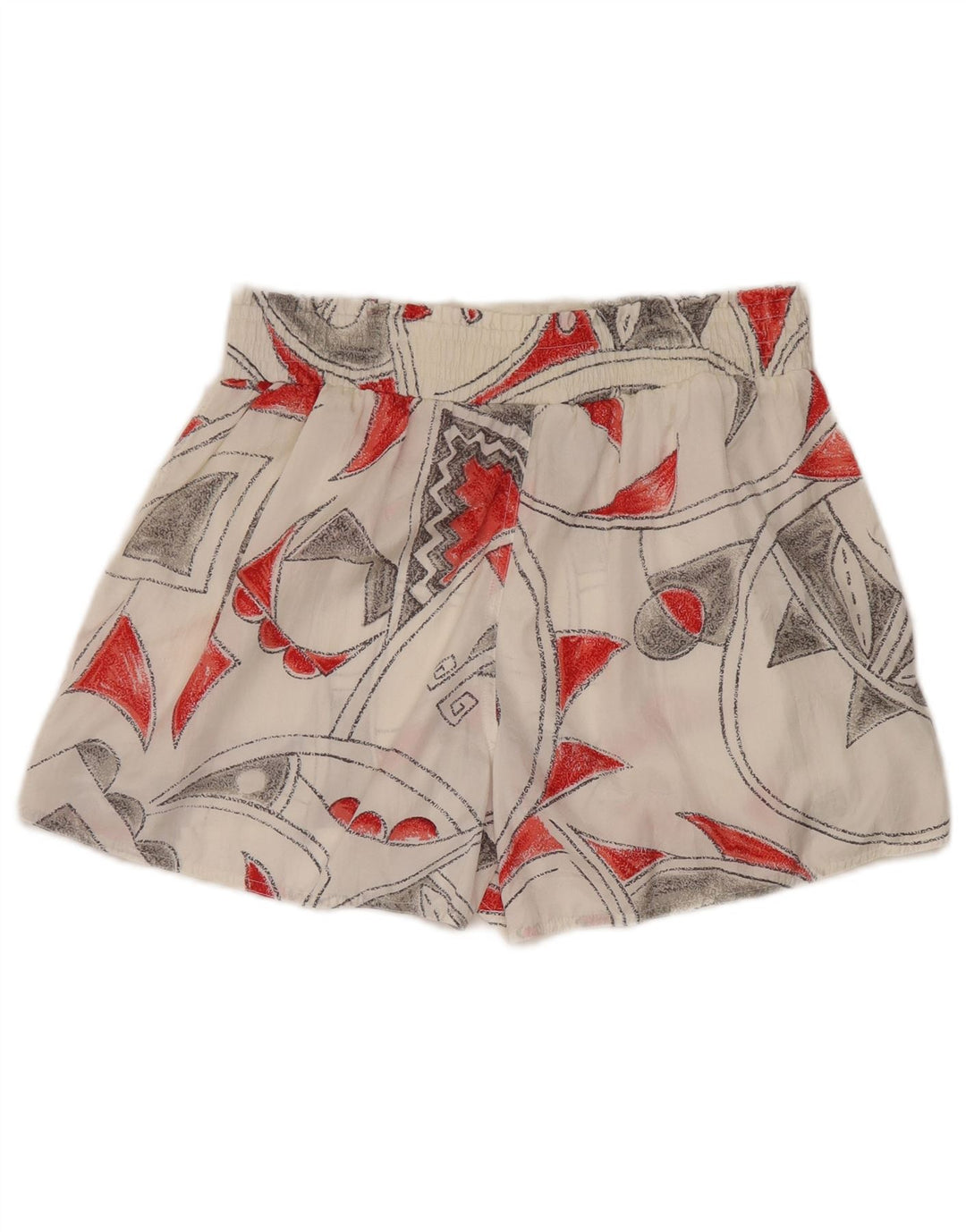 Damskie spodenki kąpielowe REEBOK UK 10, mały, biały, geometryczny nylon