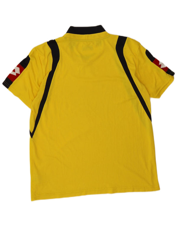 T-shirt męski Lotto Top 2XL Żółty poliester z blokami kolorów