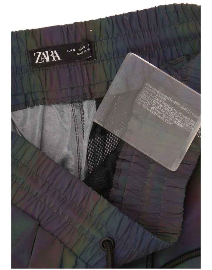 Męskie spodnie dresowe Zara Cargo Joggers Small, wielokolorowe bloki kolorów