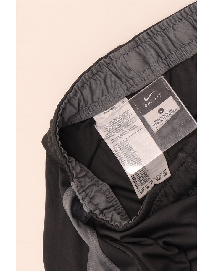 Męskie spodenki sportowe NIKE Dri Fit, duże, szare, z poliestru