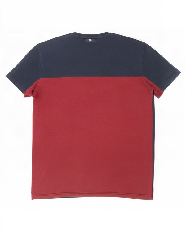 Męski T-shirt z grafiką Jack Wills, mały, granatowy blok kolorów