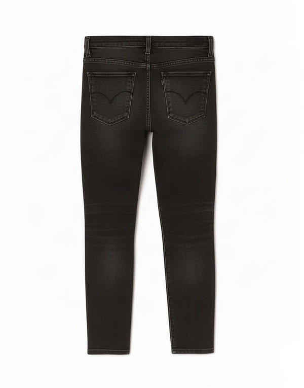 Damskie jeansy Levi's Crop Skinny W24 L24 Czarna bawełna