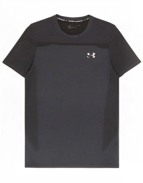 Męska koszulka t-shirtowa Under Armour, średnia, czarna, nakrapiana