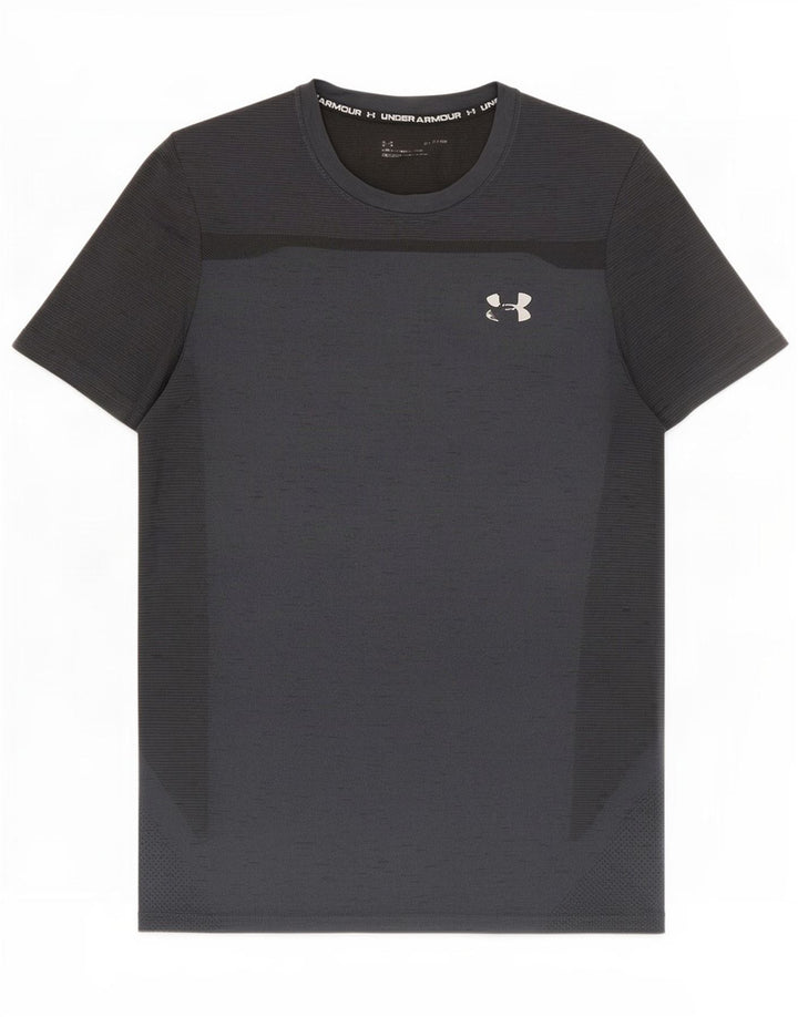 Męska koszulka t-shirtowa Under Armour, średnia, czarna, nakrapiana