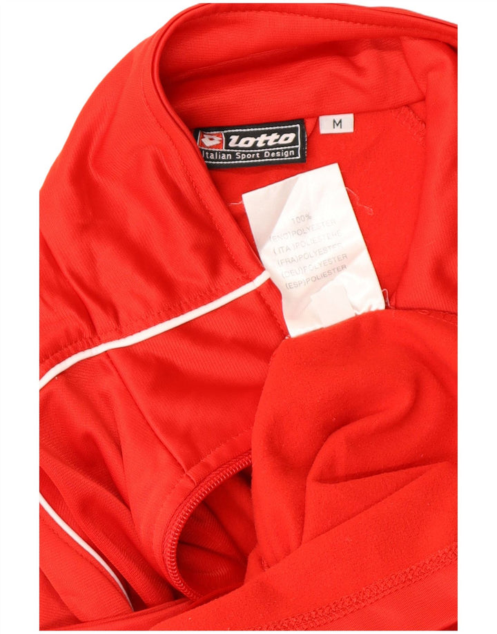 Damska kurtka dresowa LOTTO UK 14, poliester w kolorze średniej czerwieni