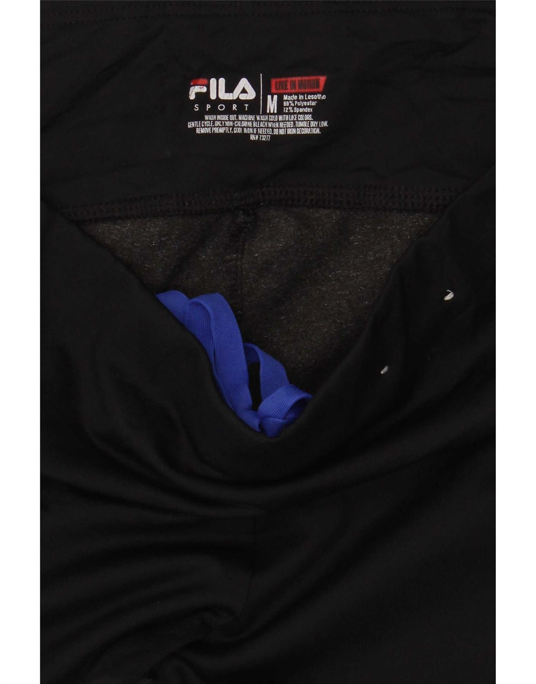 Damskie legginsy Capri Fila UK 14, poliester w kolorze średniej czerni