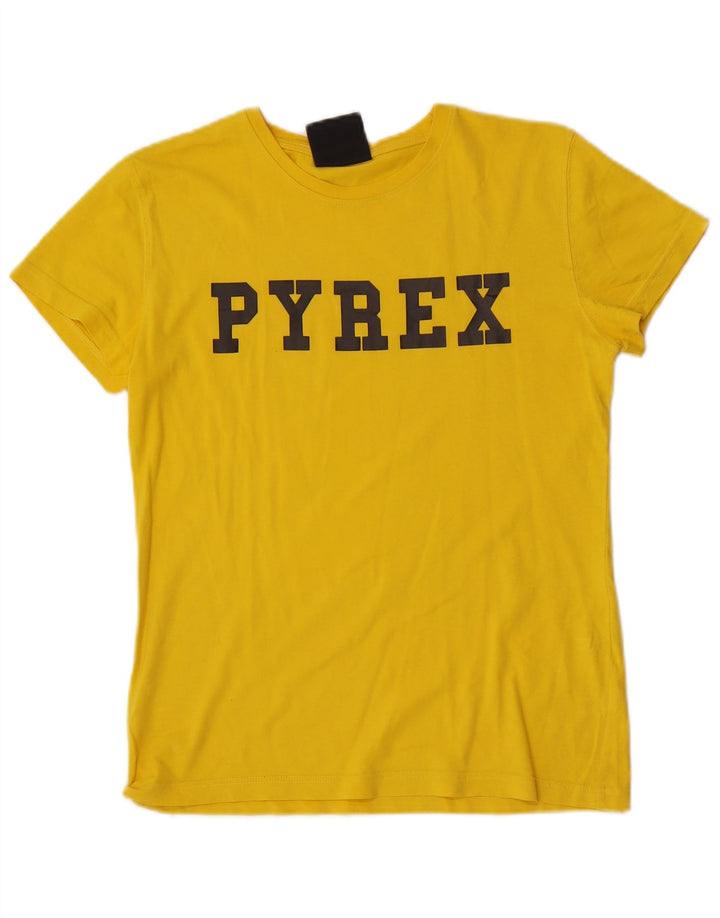 Chłopięcy T-shirt z grafiką Pyrex, 13-14 lat, żółty