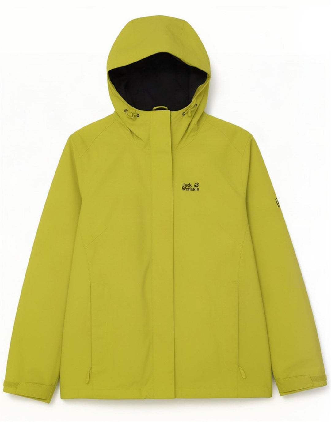 Męska kurtka przeciwdeszczowa z kapturem Jack Wolfskin UK 12 Średni żółty poliamid