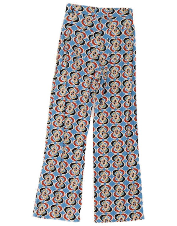 Damskie spodnie typu casual Zara w abstrakcyjny wzór XS W24 L28 wielokolorowe