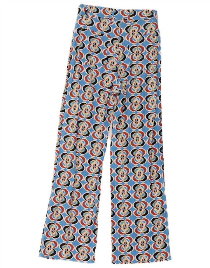 Damskie spodnie typu casual Zara w abstrakcyjny wzór XS W24 L28 wielokolorowe
