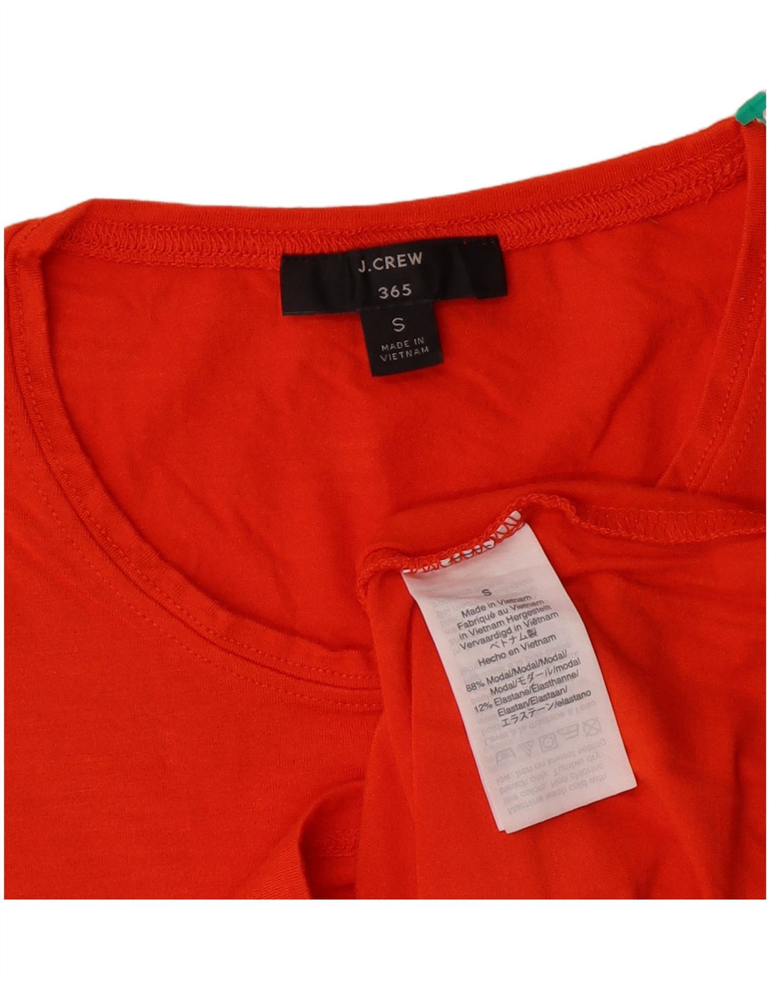 T-shirt damski J. CREW 365 Top UK 10, mały, pomarańczowy, modal