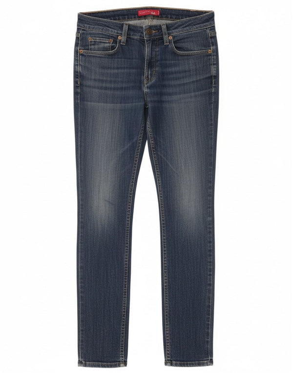 Damskie jeansy Levi's 524 Super Low Skinny US 5 Medium W30 L32 Niebieska bawełna