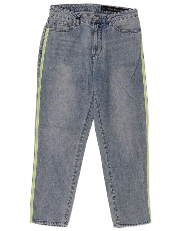 Damskie jeansy Armani Exchange Boyfriend W27 L25 Niebieskie