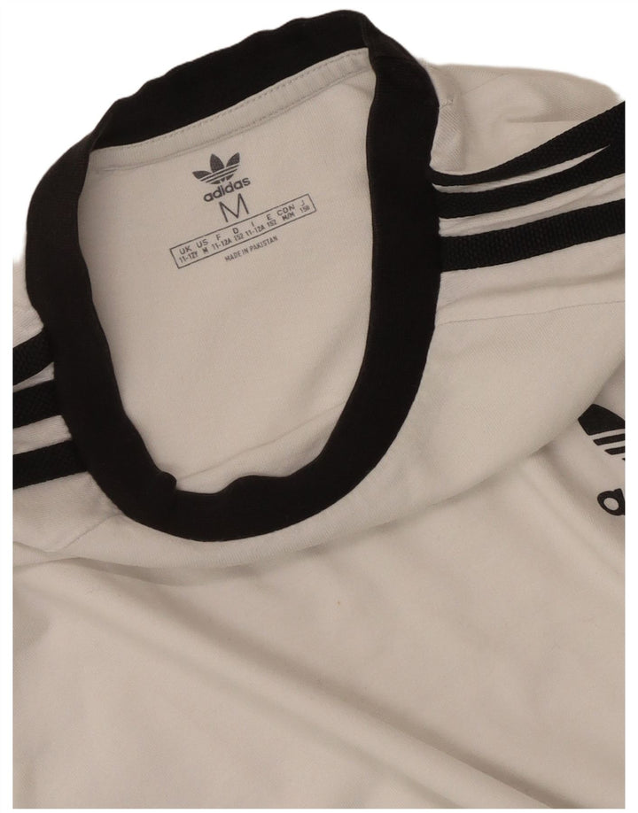 Adidas Chłopięcy T-Shirt Top 11-12 Lat Średni Biały