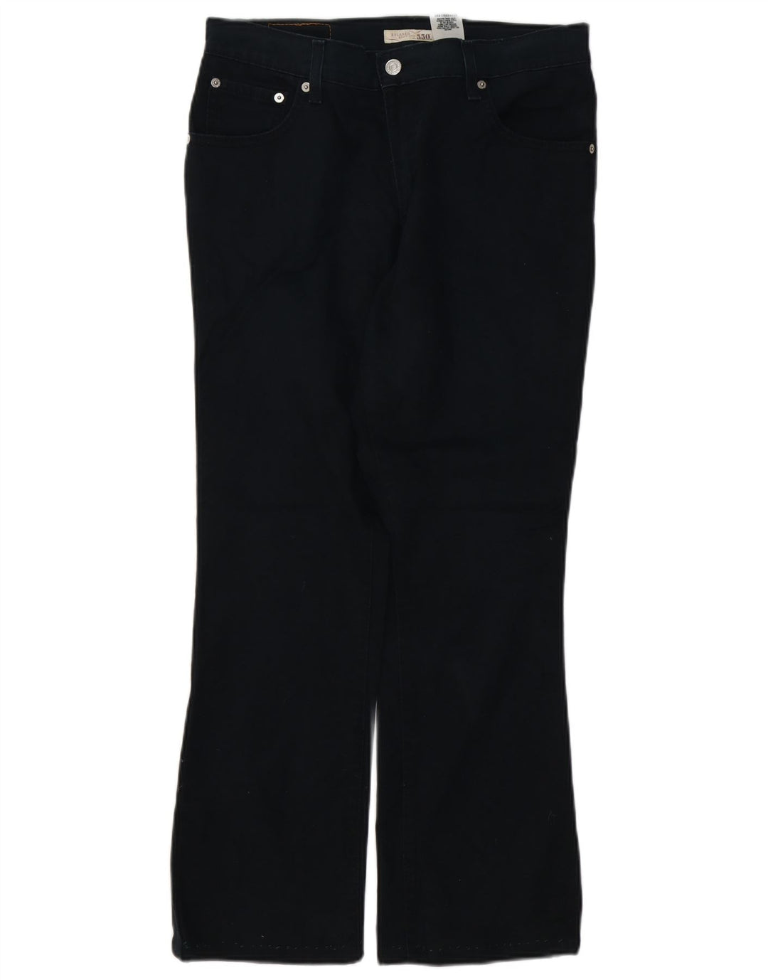 Dżinsy damskie LEVI'S 550 o swobodnym kroju Bootcut US 8 Medium W32 L28 czarne