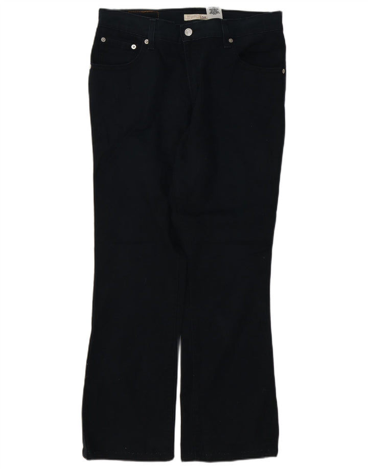 Dżinsy damskie LEVI'S 550 o swobodnym kroju Bootcut US 8 Medium W32 L28 czarne