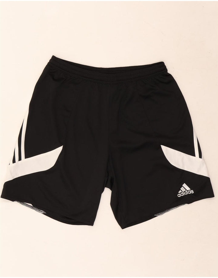 Męskie spodenki sportowe Adidas Climalite, średni czarny poliester z blokami kolorów
