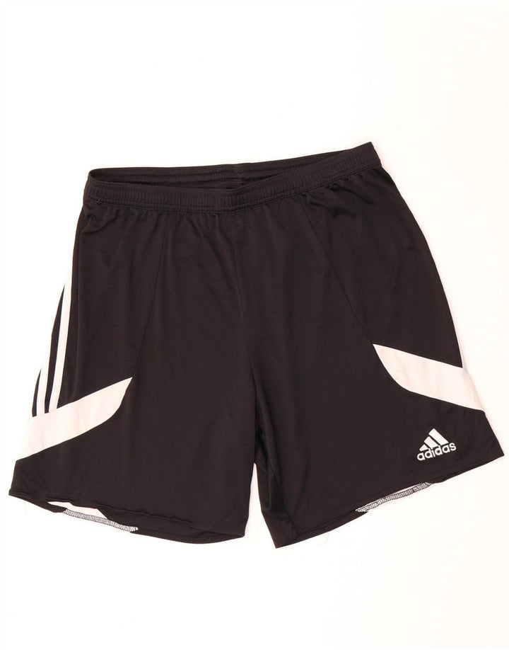 Męskie spodenki sportowe Adidas Climalite, duże, czarne, z blokami kolorów
