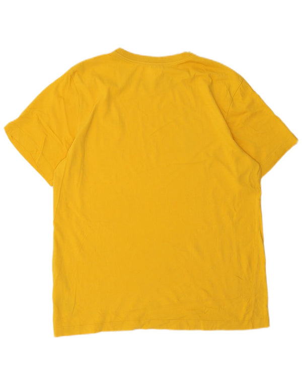 T-shirt męski Nike, średni żółty, bawełniany