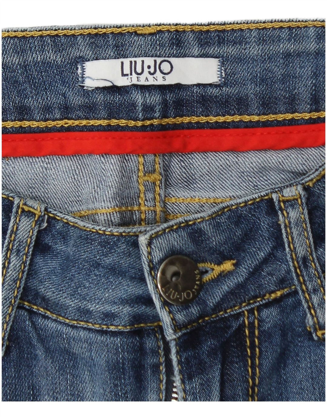 Damskie jeansy skinny LIU JO w trudnej sytuacji W26 L30 niebieskie