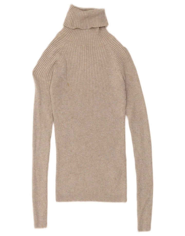 Damski top z długim rękawem Zara UK 8 Small, szara wiskoza