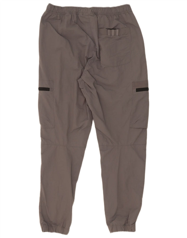 Męskie spodnie dresowe Adidas Cargo Joggers, duże, szare, poliamidowe