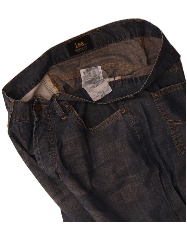 LEE Mens Denver Bootcut Jeans 33 L31 Blue Cotton