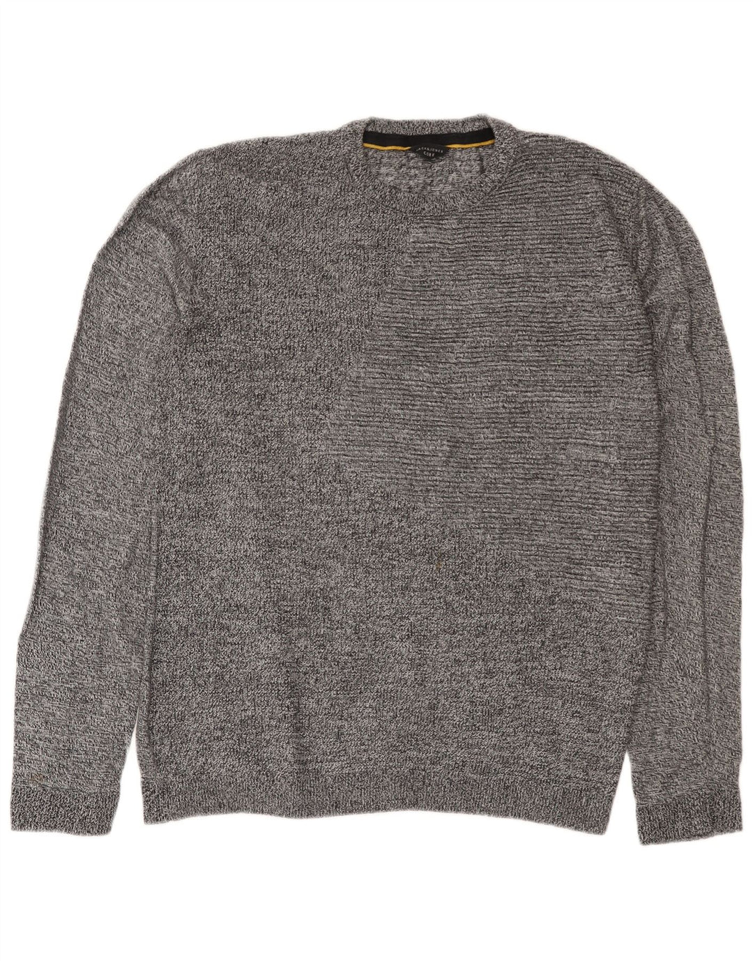 Męski sweter Jack & Jones z okrągłym dekoltem XL, szary, nakrapiany