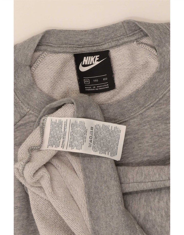 Damska bluza oversize Nike UK 20 2XL Szara, nakrapiana bawełna