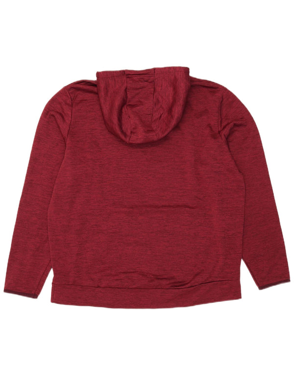 Męski sweter z kapturem Under Armour XL, bordowy, nakrapiany, z poliestru