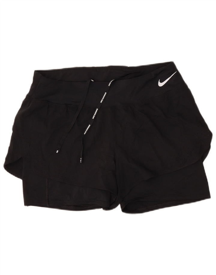 Damskie spodenki sportowe Nike Dri Fit UK 14, duże, czarne, poliestrowe