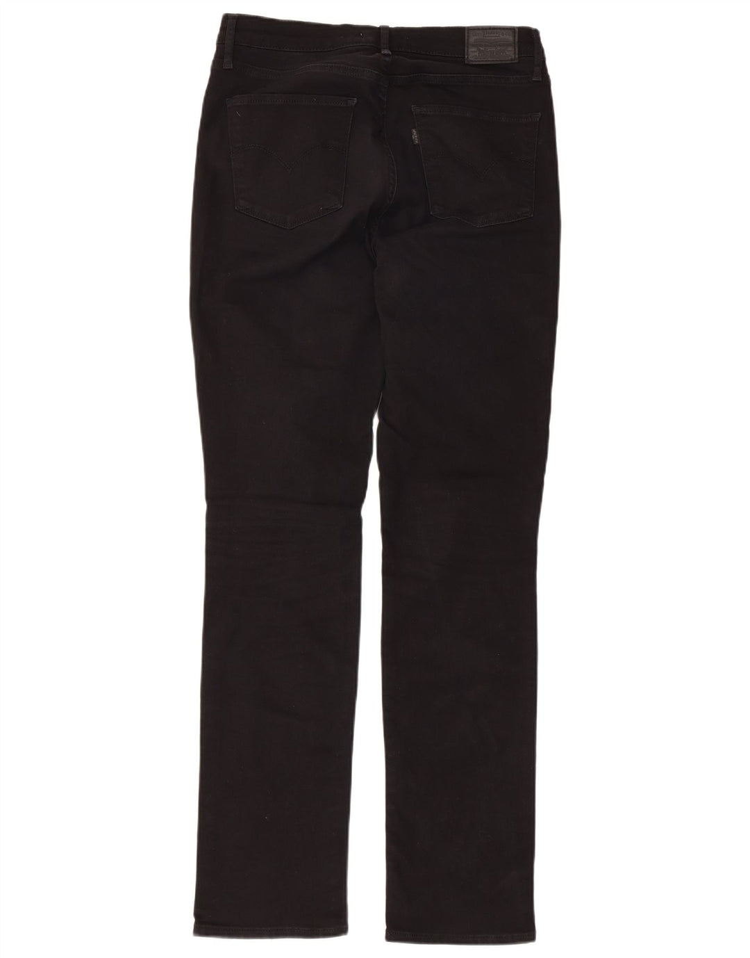 Damskie dżinsy LEVI'S 724 z wysokim stanem W31 L31, czarna bawełna