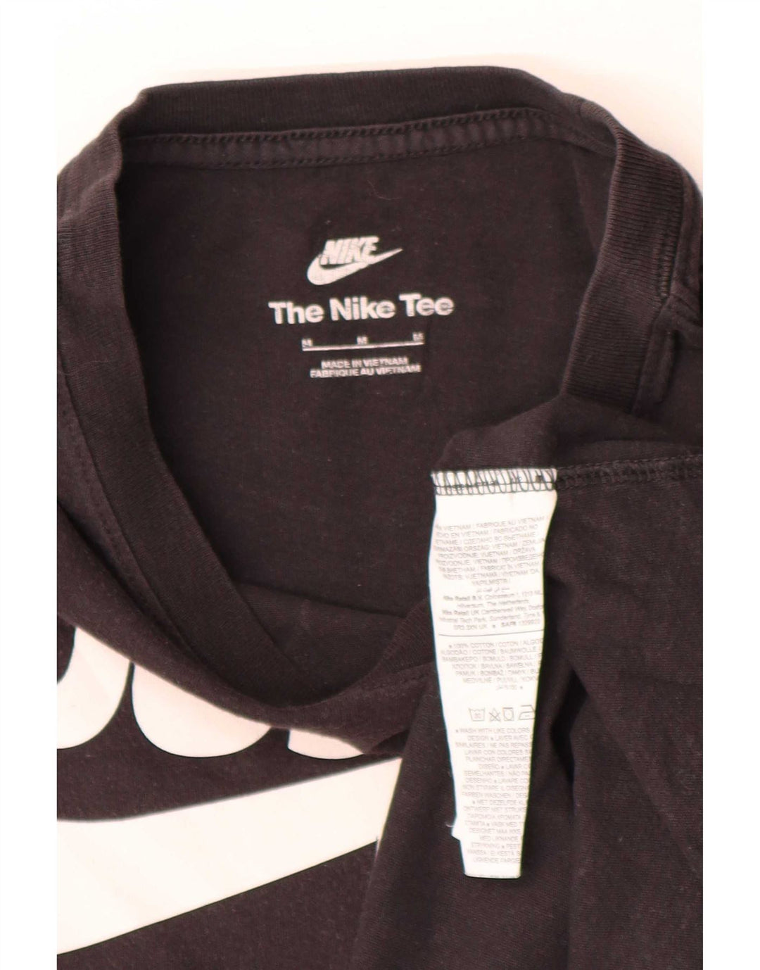 Męski T-shirt z grafiką Nike, średni czarny, bawełniany