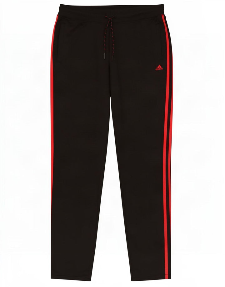 Damskie spodnie dresowe Adidas Climalite UK 14, średni czarny poliester