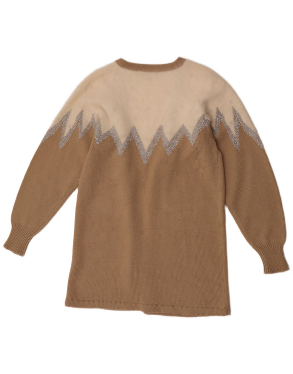 Sweter damski Alberto Fabiani Longline Cardigan UK 14 Średni brąz