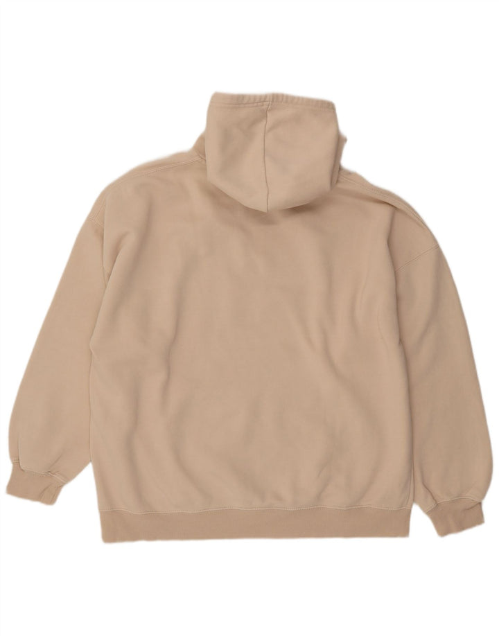 Pull & Bear Męski sweter z kapturem XL, beżowy, bawełniany