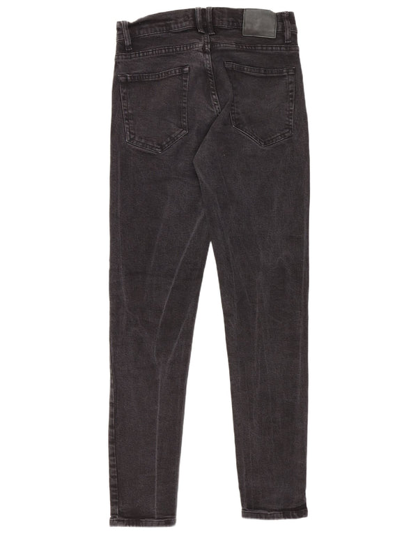 Męskie jeansy obcisłe Zara EU 38 Small W30 L31 Czarne bawełniane